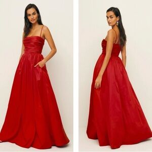 Reformation kastoria dress sun dried tomato USA fit small